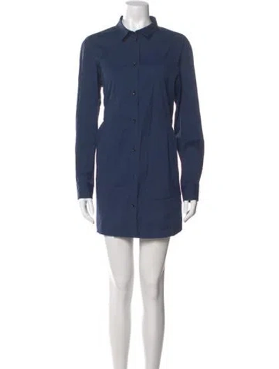 Pre-owned Piazza Sempione Mini Dress In Blue
