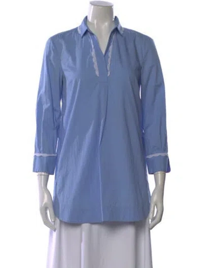 Pre-owned Piazza Sempione Mini Dress In Blue