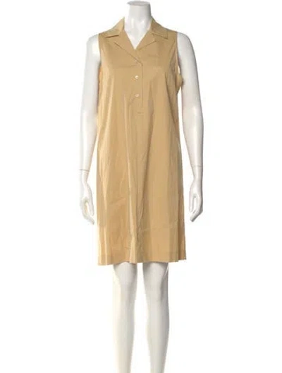 Pre-owned Piazza Sempione Mini Dress In Neutral