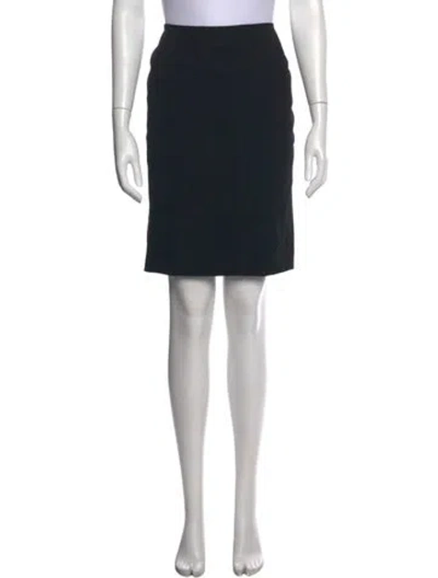 Pre-owned Piazza Sempione Mini Skirt In Black