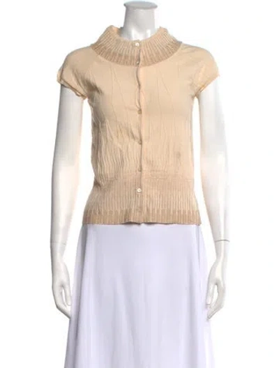 Pre-owned Piazza Sempione Mock Neck Sweater In Neutrals