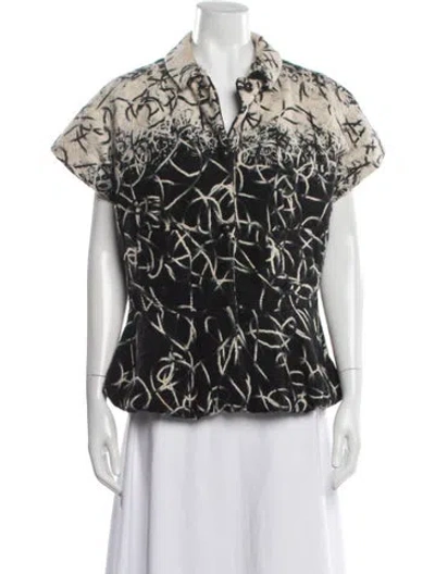 Pre-owned Piazza Sempione Patterned Jacket In Black