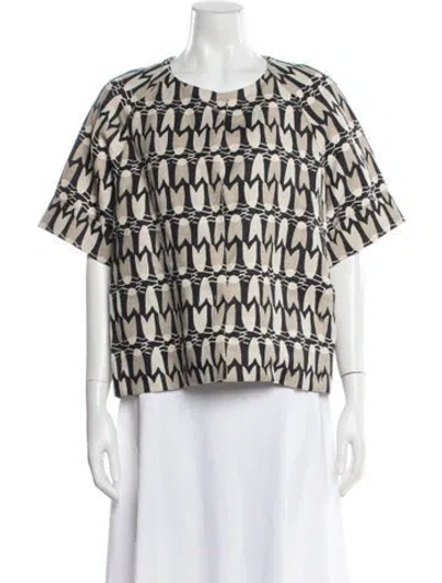 Pre-owned Piazza Sempione Patterned Jacket In Neutral