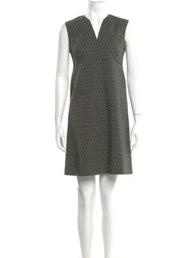Pre-owned Piazza Sempione Polka Dot Print Mini Dress In Black