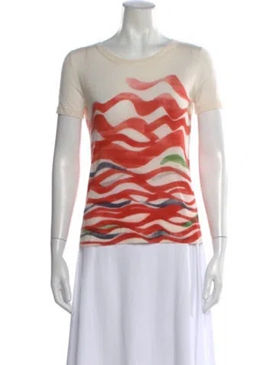 Pre-owned Piazza Sempione Printed Crew Neck Sweater In Multi