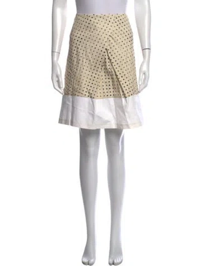 Pre-owned Piazza Sempione Printed Knee-length Skirt In Neutrals