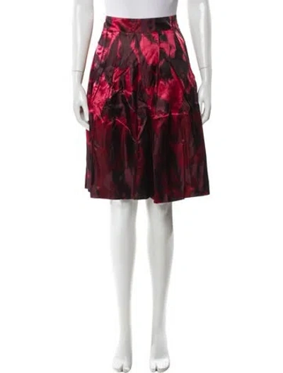 Pre-owned Piazza Sempione Printed Knee-length Skirt W/ Tags In Multi