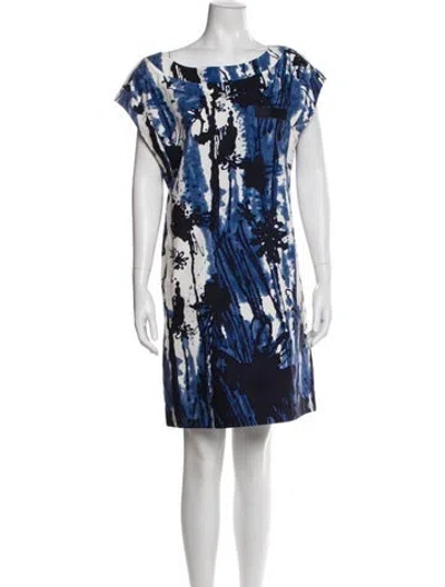 Pre-owned Piazza Sempione Printed Mini Dress In Multi