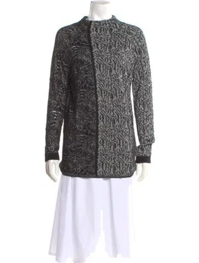 Pre-owned Piazza Sempione Printed Mock Neck Sweater In Multi