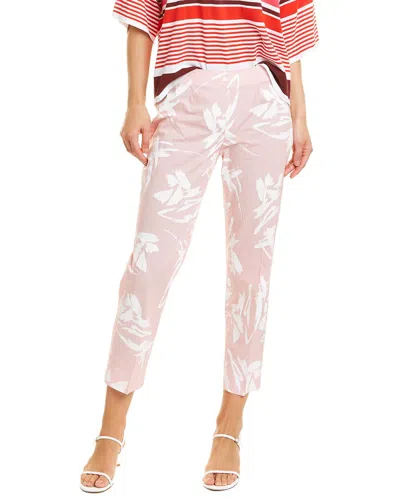 Piazza Sempione Printed Pant In White