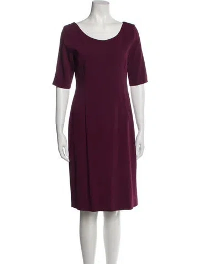 Pre-owned Piazza Sempione Scoop Neck Knee-length Dress W/ Tags In Purple