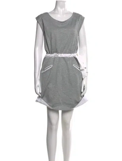 Pre-owned Piazza Sempione Scoop Neck Mini Dress In Multi