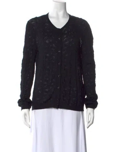 Pre-owned Piazza Sempione Scoop Neck Sweater In Black