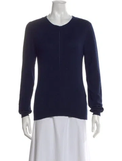 Pre-owned Piazza Sempione Scoop Neck Sweater In Blue