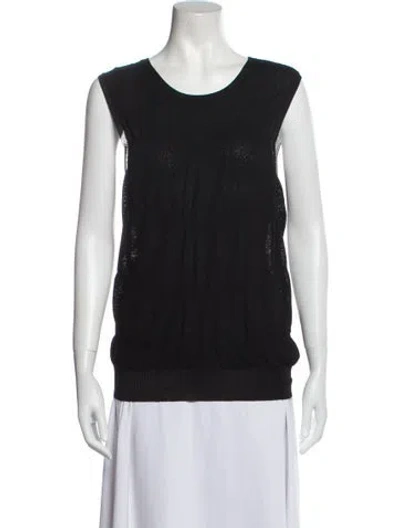 Pre-owned Piazza Sempione Scoop Neck Sweater W/ Tags In Black