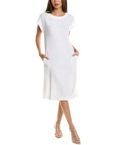 Pre-owned Piazza Sempione Shift Dress Women's In White