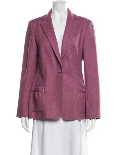 Pre-owned Piazza Sempione Silk Blazer In Purple