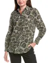 Piazza Sempione Silk Blouse In Green