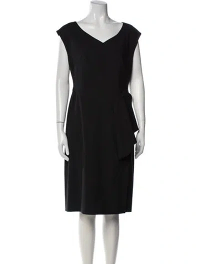 Pre-owned Piazza Sempione Silk Knee-length Dress In Blue
