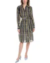 Piazza Sempione Silk Midi Dress In Black