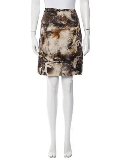 Pre-owned Piazza Sempione Silk Mini Skirt In Black