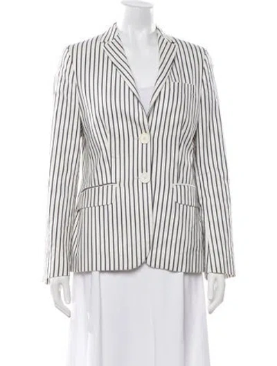 Pre-owned Piazza Sempione Striped Blazer In Blue