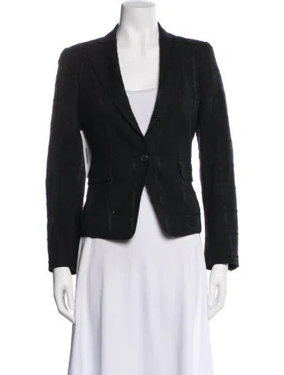 Pre-owned Piazza Sempione Striped Blazer In Brown