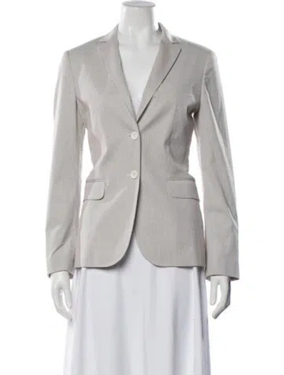 Pre-owned Piazza Sempione Striped Blazer In Neutrals