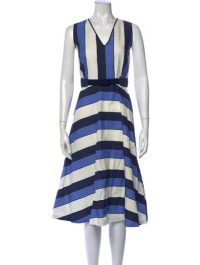 Pre-owned Piazza Sempione Striped Midi Length Dress
