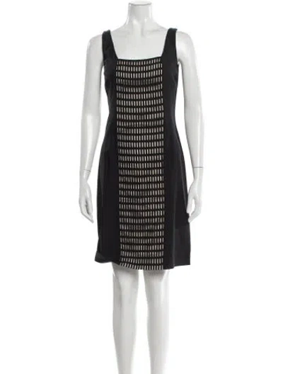 Pre-owned Piazza Sempione Striped Mini Dress In Gray