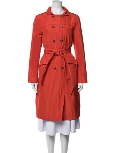 Pre-owned Piazza Sempione Trench Coat In Orange
