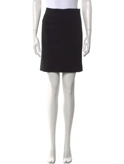 Pre-owned Piazza Sempione Vintage Mini Skirt In Black