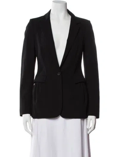 Pre-owned Piazza Sempione Virgin Wool Blazer In Black