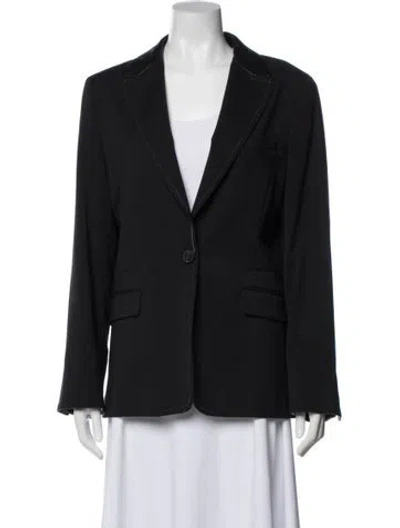 Pre-owned Piazza Sempione Virgin Wool Blazer In Blue