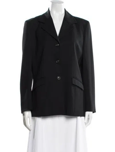 Pre-owned Piazza Sempione Virgin Wool Blazer In Blue