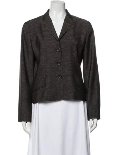 Pre-owned Piazza Sempione Virgin Wool Blazer In Brown