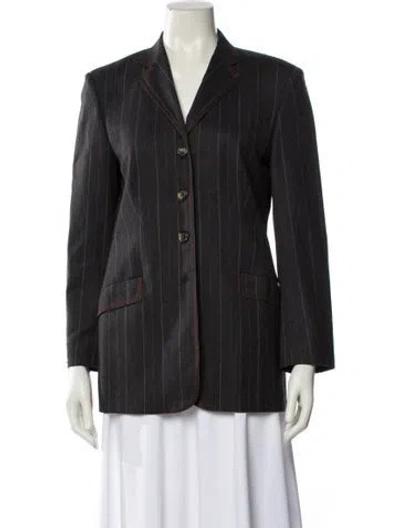 Pre-owned Piazza Sempione Virgin Wool Blazer In Gray