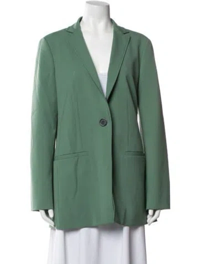 Pre-owned Piazza Sempione Virgin Wool Blazer In Green