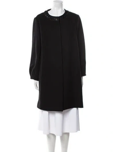 Pre-owned Piazza Sempione Virgin Wool Coat In Black