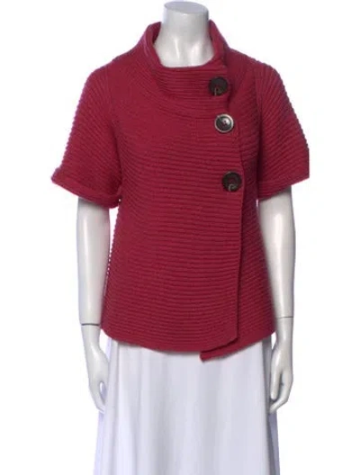 Pre-owned Piazza Sempione Virgin Wool Cowl Neck Sweater In Pink
