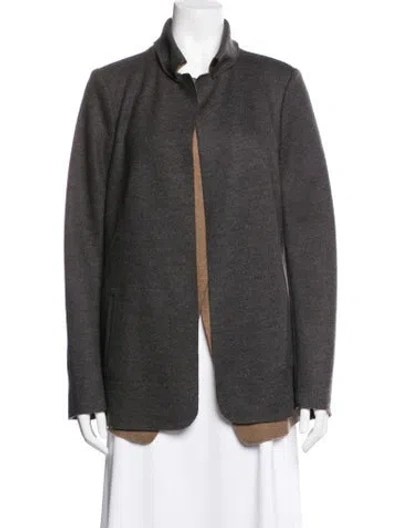 Pre-owned Piazza Sempione Virgin Wool Jacket In Gray