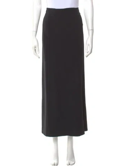 Pre-owned Piazza Sempione Virgin Wool Midi Length Skirt In Gray