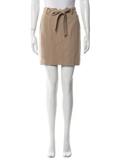 Pre-owned Piazza Sempione Virgin Wool Mini Skirt In Blue