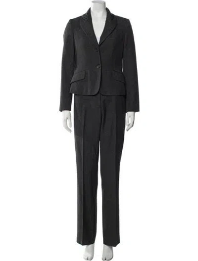 Pre-owned Piazza Sempione Virgin Wool Pantsuit In Grey