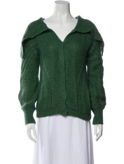 Pre-owned Piazza Sempione V-neck Sweater In Green