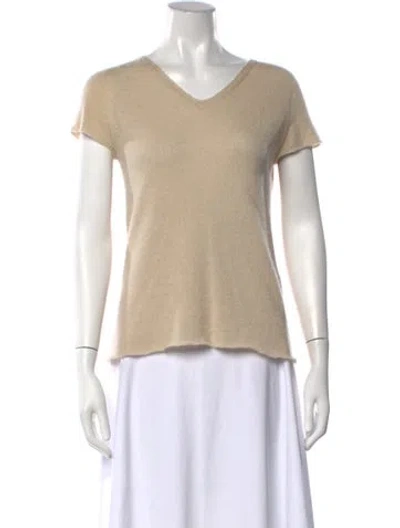 Pre-owned Piazza Sempione V-neck Sweater In Neutrals