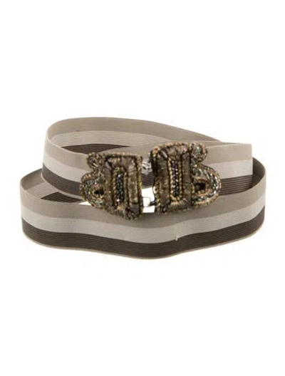 Pre-owned Piazza Sempione Waist Belt In Gold