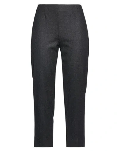 Piazza Sempione Woman Pants Charcoal Size 6 Virgin Wool, Elastane In Black