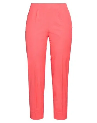 Piazza Sempione Woman Pants Coral Size 16 Cotton, Elastane In Brown
