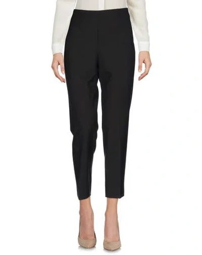 Piazza Sempione Woman Pants Dark Brown Size 4 Wool, Virgin Wool, Elastane In Black